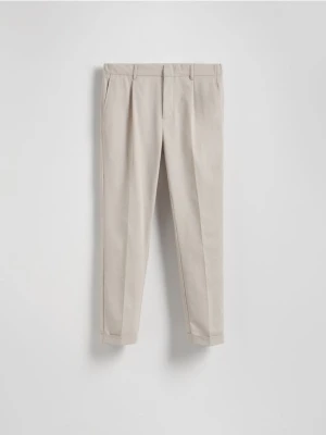 Reserved - Spodnie z dodatkiem wełny - beżowy