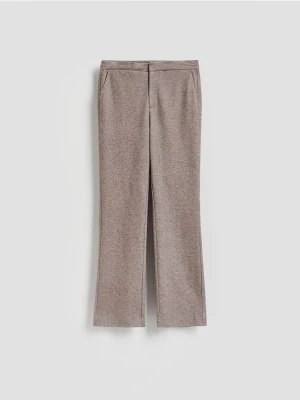 Reserved - Spodnie z dodatkiem wiskozy - ciemnobrązowy