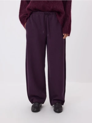 Reserved - Spodnie z dodatkiem wiskozy - ciemnofioletowy