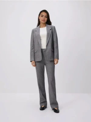 Reserved - Spodnie z dodatkiem wiskozy - jasnoszary