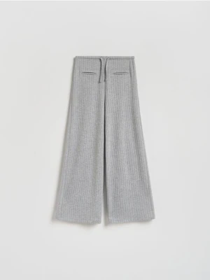 Reserved - Spodnie z dodatkiem wiskozy - jasnoszary