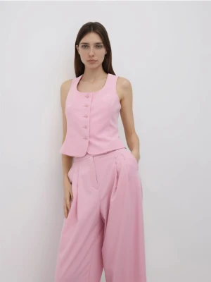 Reserved - Spodnie z dodatkiem wiskozy - różowy