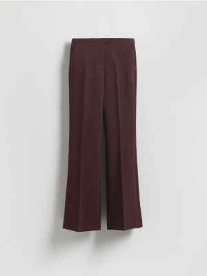 Reserved - Spodnie z kantem - burgundowy