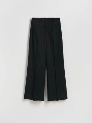 Reserved - Spodnie z kantem - czarny