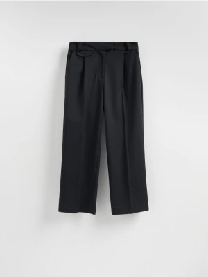 Reserved - Spodnie z kantem - czarny