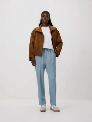 Reserved - Spodnie z kantem - jasnoniebieski