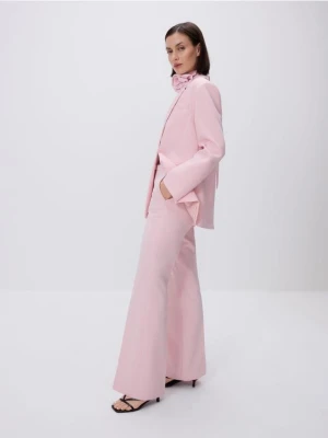 Reserved - Spodnie z kantem - pastelowy róż