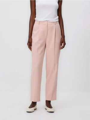 Reserved - Spodnie z kantem - pastelowy róż