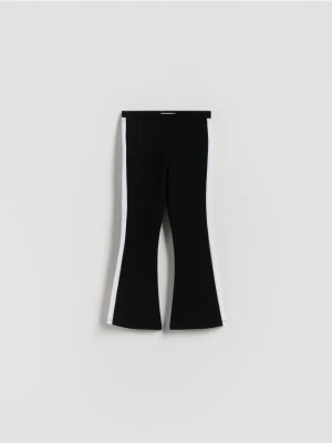 Reserved - Spodnie z lampasami - czarny