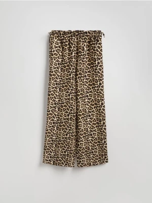 Reserved - Spodnie z lnem - wielobarwny