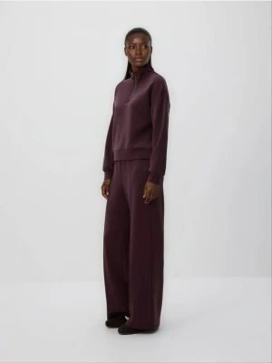 Reserved - Spodnie z modalem - ciemnofioletowy