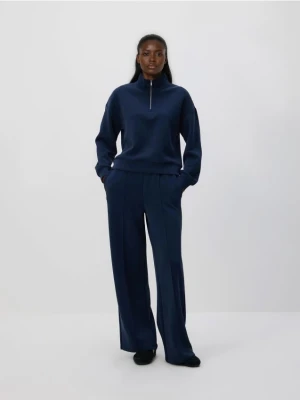 Reserved - Spodnie z modalem - granatowy