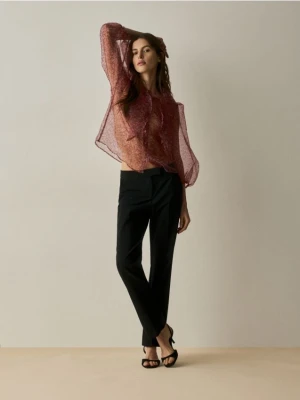 Reserved - Spodnie z niskim stanem - czarny