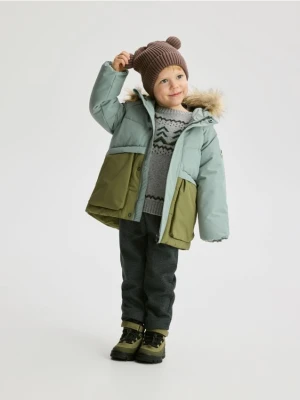 Reserved - Spodnie z ociepleniem - ciemnoszary