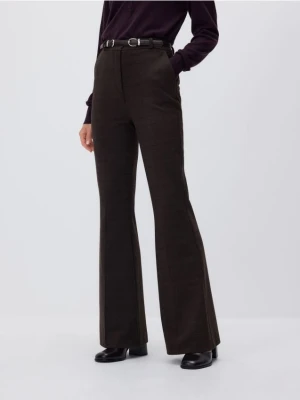 Reserved - Spodnie z ozdobnym paskiem - brązowy