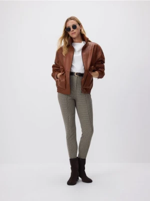 Reserved - Spodnie z paskiem - brązowy