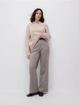 Reserved - Spodnie z paskiem - brązowy