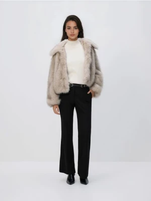 Reserved - Spodnie z paskiem - czarny