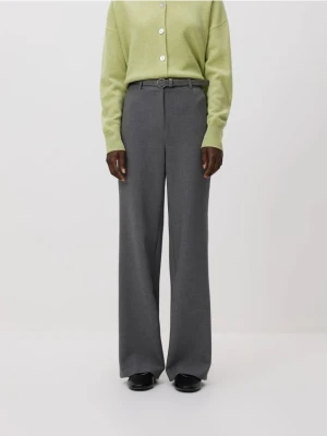 Reserved - Spodnie z paskiem - jasnoszary