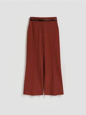 Reserved - Spodnie z paskiem - miedziany