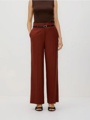 Reserved - Spodnie z paskiem - miedziany