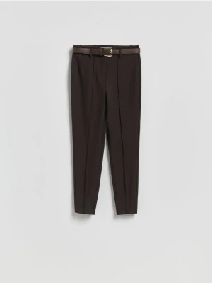 Reserved - Spodnie z przeszyciem - brązowy