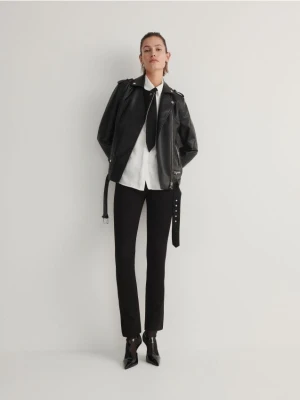 Reserved - Spodnie z rozcięciami - czarny