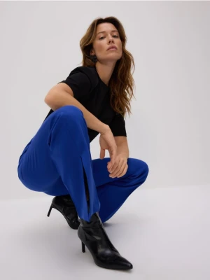 Reserved - Spodnie z rozcięciami long leg - niebieski