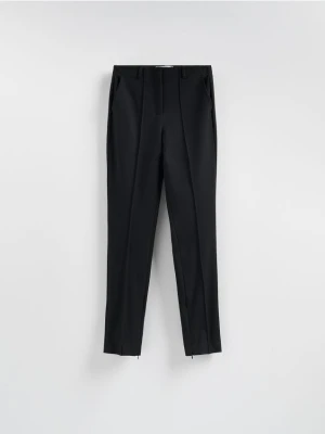 Reserved - Spodnie z suwakami - czarny