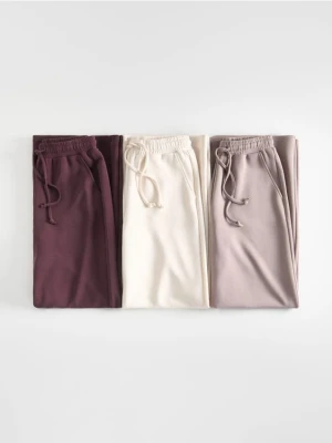 Reserved - Spodnie z szeroką nogawką - brązowy