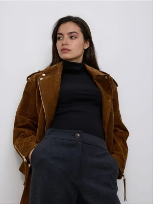 Reserved - Spodnie z szeroką nogawką - czarny