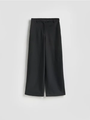 Reserved - Spodnie z szerokimi nogawkami - czarny