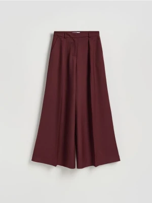 Reserved - Spodnie z wełną - bordowy