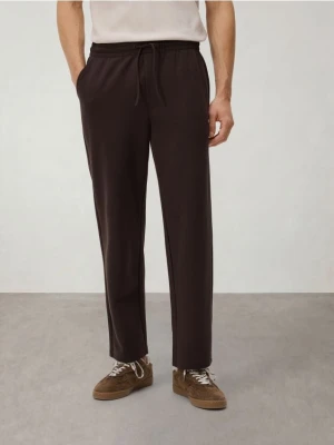 Reserved - Spodnie z wiązaniem - brązowy