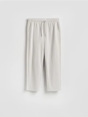 Reserved - Spodnie z wiązaniem - jasnoszary