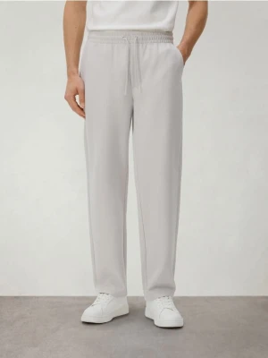 Reserved - Spodnie z wiązaniem - jasnoszary