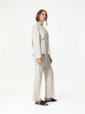 Reserved - Spodnie z wiskozą - beżowy