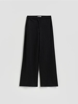 Reserved - Spodnie z wiskozą - ciemnoszary