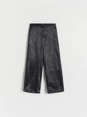 Reserved - Spodnie z wiskozą - czarny