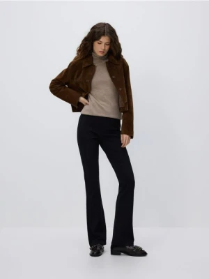 Reserved - Spodnie z wiskozą - czarny