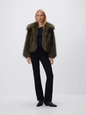 Reserved - Spodnie z wiskozą - czarny