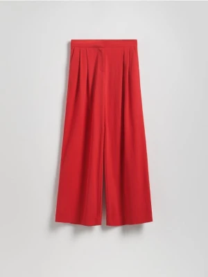 Zdjęcie produktu Reserved - Spodnie z wiskozą - czerwony