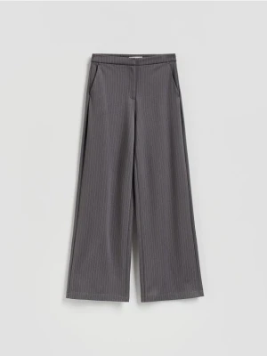 Reserved - Spodnie z wiskozą - jasnoszary