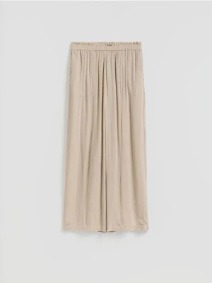 Reserved - Spodnie z wiskozy - beżowy