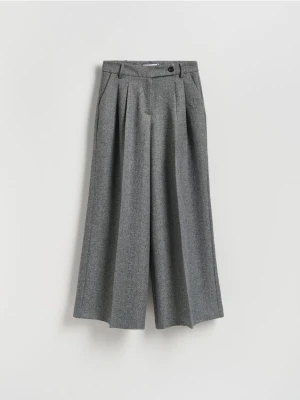 Reserved - Spodnie z zakładkami - ciemnoszary