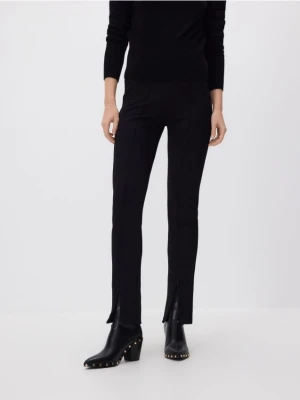 Reserved - Spodnie z zamkami - czarny