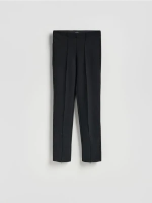 Reserved - Spodnie z zamkami - czarny