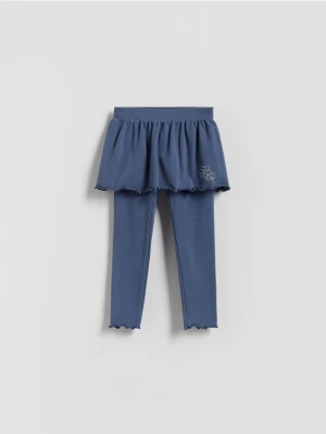 Reserved - Spodnie ze spódnicą - granatowy