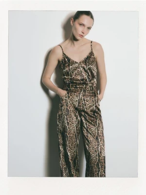 Reserved - Spodnie ze zwierzęcym wzorem - wielobarwny