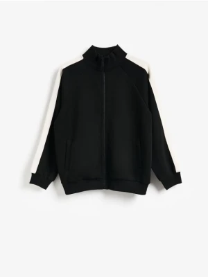 Reserved - Sportowa bluza interlock - czarny